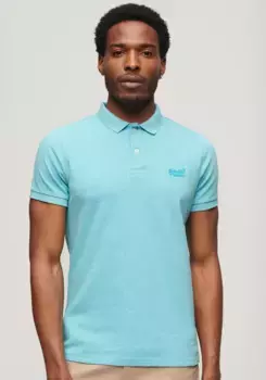 Рубашка-поло Superdry "CLASSIC PIQUE POLO", цвет морской волны
