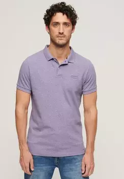 Рубашка-поло Superdry, цвет iris purple marl