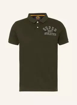 Рубашка поло Superdry Piqu, оливковый