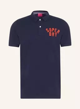 Рубашка поло Superdry Piqu, темно-синий