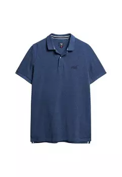 Рубашка поло Superdry Shirt Classic, цвет navy/mottled blue
