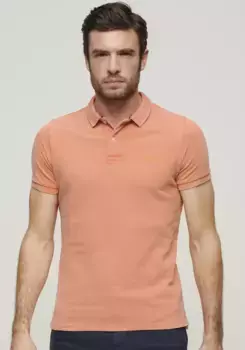 Рубашка-поло Superdry "VINT DESTROY POLO", коралловый