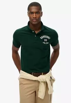 Рубашка поло Superdry, зеленый