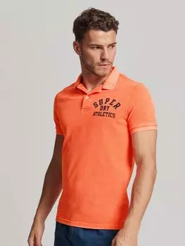 Рубашка поло Superstate Superdry, шокер оранжевый