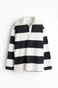 Рубашка поло свободного кроя H&M, белый