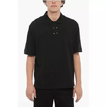 Рубашка поло свободного кроя из хлопка пике Neil Barrett, Blue