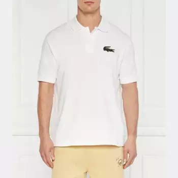Рубашка поло свободного кроя Lacoste, белый