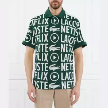 Рубашка поло свободного кроя Lacoste, зеленый