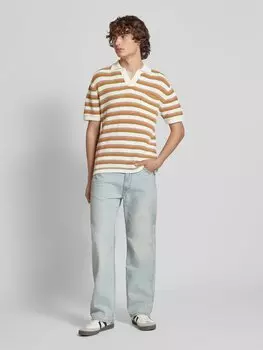 Рубашка поло свободного кроя с нагрудным карманом, модель «LAMAR» Pepe Jeans, оранжевый