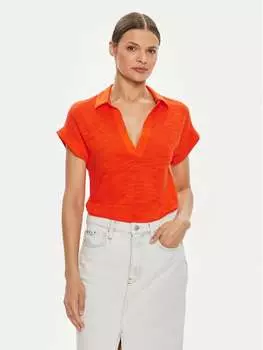 Рубашка-Поло свободного кроя United Colors Of Benetton, красный