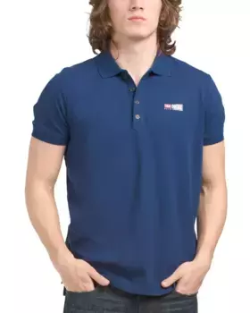 Рубашка-поло T Weet с разрезом Diesel, синий