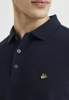 Рубашка поло TALL FIT MET STRUCTUUR WE Fashion, темно-синий