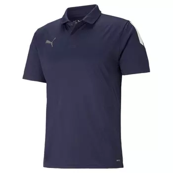 Рубашка поло teamliga sideline polo shirt 'navy' Puma, синий