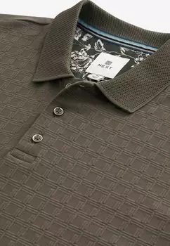 Рубашка-поло Textured Next, крапчатый коричневый