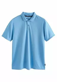 Рубашка-поло Textured Regular Fit Next, синяя