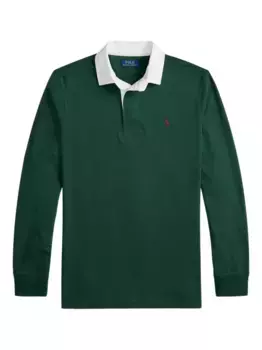 Рубашка поло The Iconic Rugby с длинными рукавами POLO RALPH LAUREN, зеленый