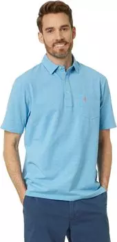Рубашка-поло The Original Four-Button Heathered Polo johnnie-O, цвет Bondi Blue