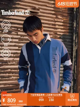 Рубашка-поло Timberland Tokyo Design Collective с длинными рукавами, лимонный