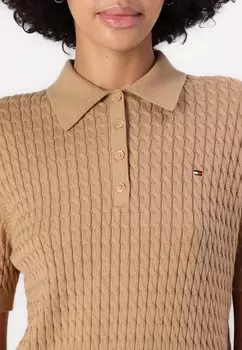 Рубашка поло Tommy Hilfiger, бежевый