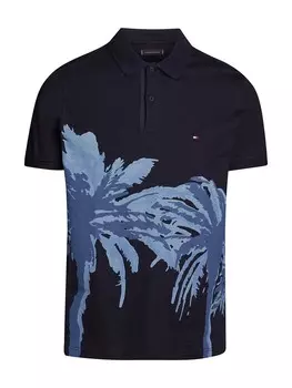 Рубашка поло TOMMY HILFIGER Shirt, цвет navy/dusty blue/light blue