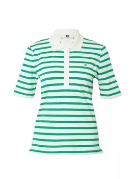 Рубашка поло TOMMY HILFIGER Shirt, зеленый
