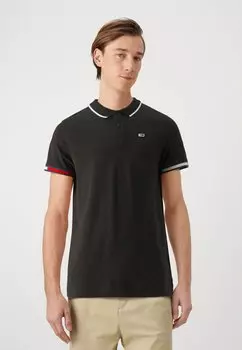 Рубашка поло Tommy Jeans, черный