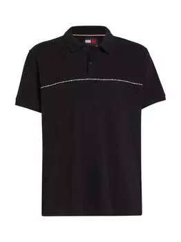 Рубашка поло Tommy Jeans, черный