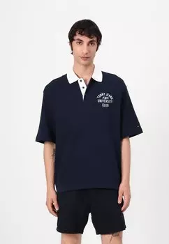 Рубашка поло Tommy Jeans, темно-синий