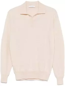 Рубашка-поло тонкой вязки Cruciani, нейтральный цвет