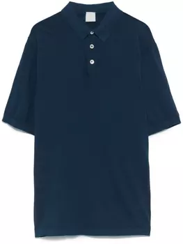 Рубашка поло тонкой вязки Eleventy, синий