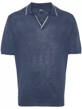 Рубашка поло тонкой вязки Fedeli, синий