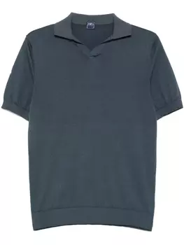 Рубашка поло тонкой вязки Fedeli, синий