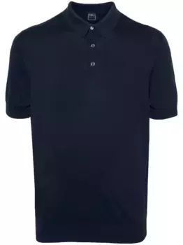 Рубашка поло тонкой вязки Fedeli, синий