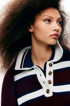 Рубашка поло тонкой вязки H&M, красный