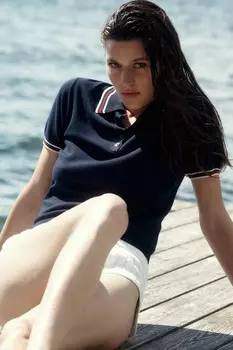Рубашка-Поло тонкой вязки H&M, синий