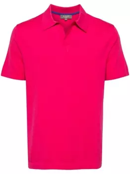 Рубашка поло тонкой вязки N.Peal, розовый