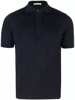 Рубашка-поло тонкой вязки Paolo Pecora, черный