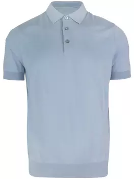 Рубашка-поло тонкой вязки Paolo Pecora, синий
