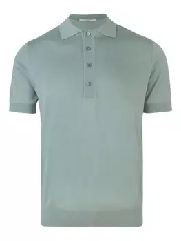 Рубашка-поло тонкой вязки Paolo Pecora, зеленый