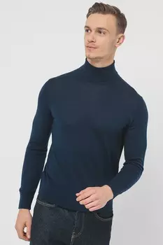 Рубашка-Поло тонкой вязки United Colors Of Benetton, синий