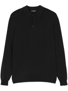 Рубашка поло тонкой вязки Zanone, зеленый