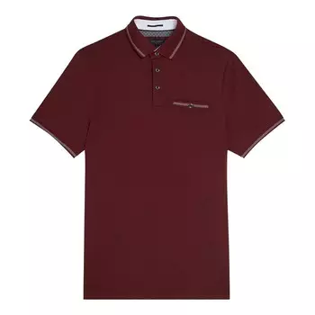 Рубашка-Поло tortila бордового цвета Ted Baker, бордовый