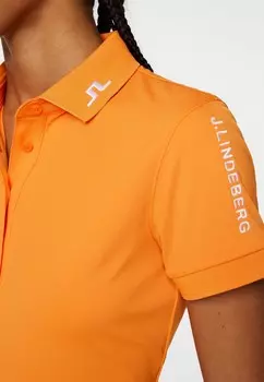 Рубашка поло TOUR TECH J.LINDEBERG Sports, оранжевый