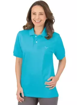 Рубашка-поло Trigema "Рубашка-поло TRIGEMA DELUXE Piqu", лазурный