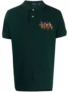 Рубашка поло Triple-Pony Polo Ralph Lauren, зеленый