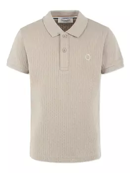 Рубашка-поло TRUSSARDI JUNIOR из хлопка, нейтральный
