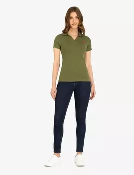 Рубашка-поло U.S. Polo Assn. в рубчик, оливковый