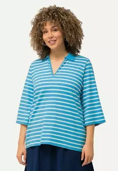 Рубашка поло Ulla Popken, светло-голубой