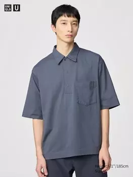 Рубашка поло Uniqlo, серый
