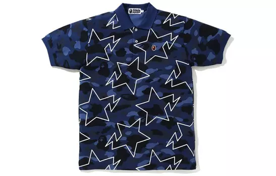 Рубашка поло унисекс A Bathing Ape, синий